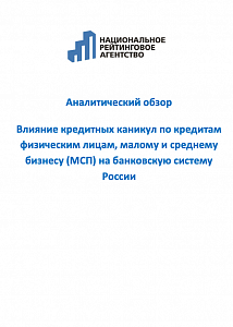 Влияние кредитных каникул по кредитам физическим лицам, малому и среднему бизнесу (МСП) на банковскую систему России